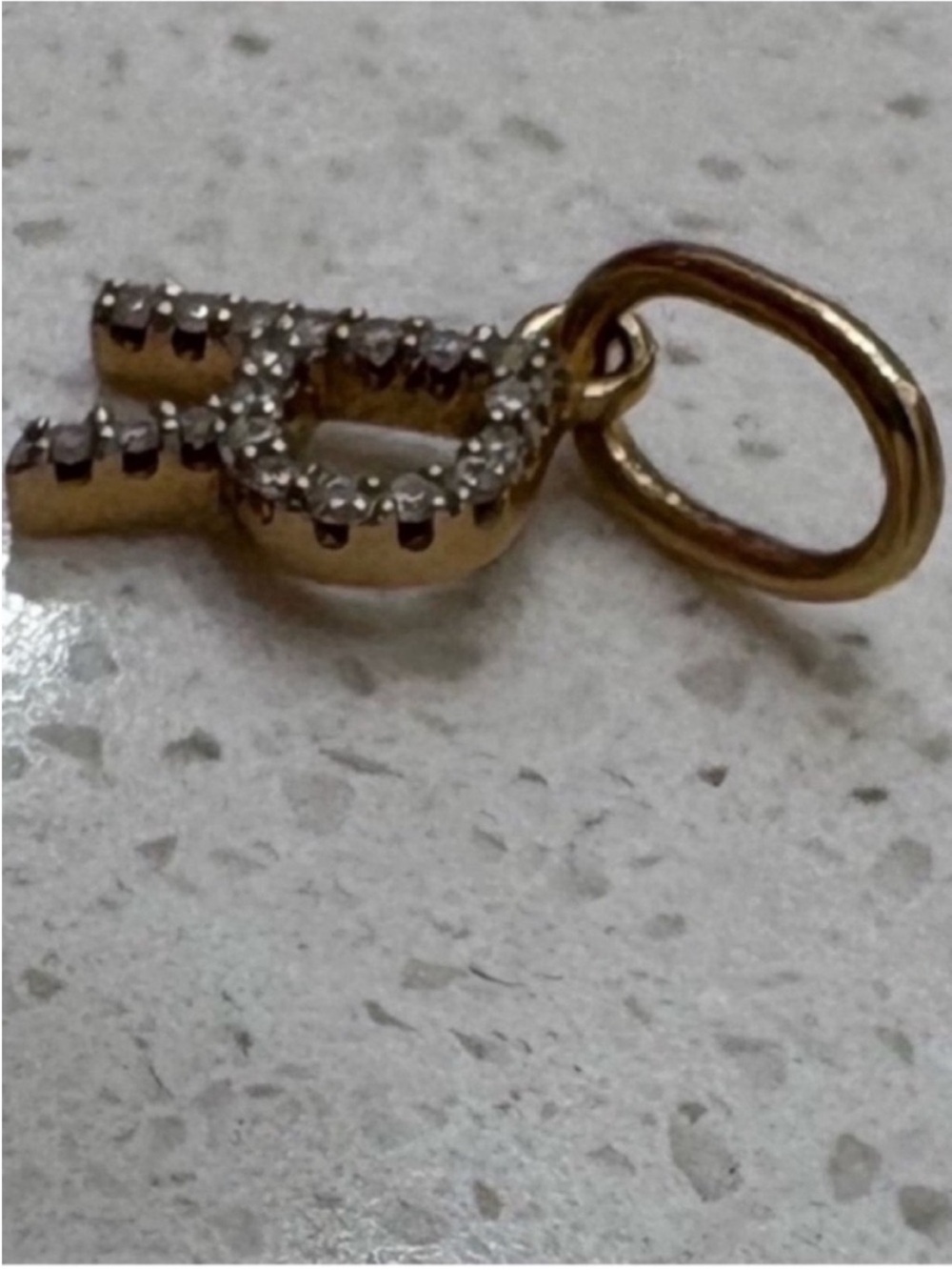 BRUNA THE LABEL LAB-GROWN DIAMOND LETTER CHARM - Picture 6 of 11